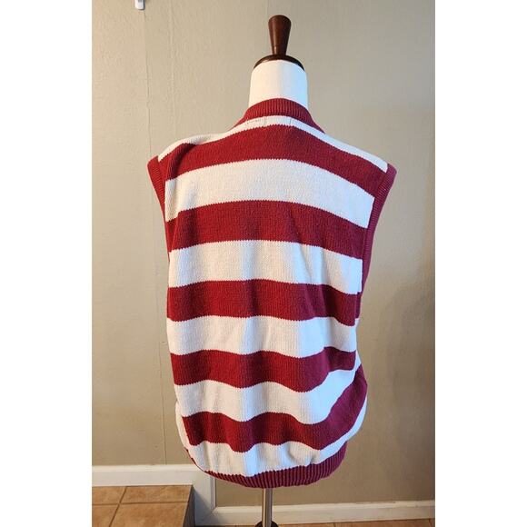 Structure American Flag Patriotic Sweater Vest SZ Medium Election - Picture 4 of 10